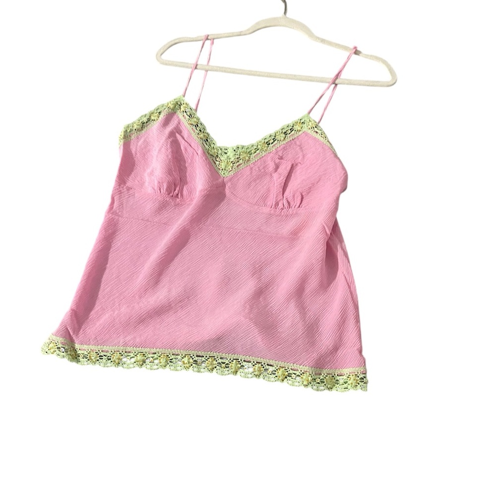 Good Hawk Bubblegum Pink Silk Cami